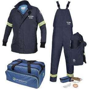 طقم فلاش Enespro PPE AirLite Arc Flash KIT مع OptiShield وغطاء مروحة مزدوج بسعة 40 سعرًا حراريًا in Kuwait