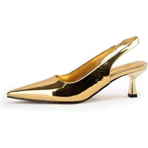 حذاء نسائي بكعب عالٍ من Heelchic، حذاء بكعب منخفض مريح بظهر خلفي للنساء in Kuwait
