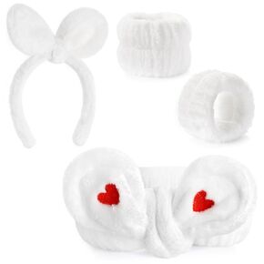 مجموعة من 6 عصابات رأس وأساور معصم لغسل الوجه، وعصابة رأس للمكياج للعناية بالبشرة في المنتجعات الصحية، وربطة عنق ناعمة منتفخة، للنساء والفتيات المراهقات، هدايا عصرية in Kuwait