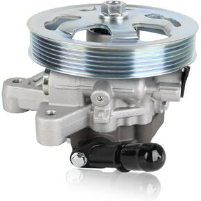 Power Steering Pump with Pulley Compatible with Honda Odyssey 3.5L V6 2011 2012 2013 2014 2015 2016 2017, Ridgeline Pilot 3.5L V6 2012 2013 2014, Replacement for 56110RV0A01, 21-534, 96-665 in Kuwait