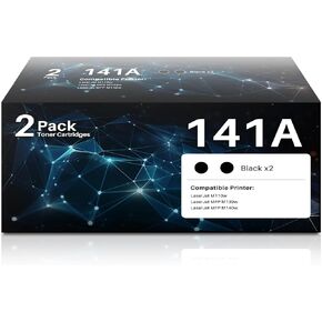 141A Black Toner Cartridge Set 2-Pack High Yield with Chip Replacement for HP 141A W1410A 141X W1410X Black LaserJet Toner Cartridge Work with HP LaserJet M110w MFP M139w M140w Printer (Black 2 Pack) in Kuwait