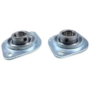 2X 3/4" Pressed Steel Two Bolt Flange Bearing Compatible with Dump Truck Tarp Systems SBPFL204-12 SBSFL204-12 in Kuwait