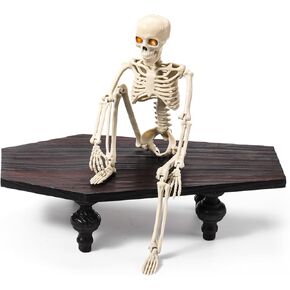 صينية تقديم نعش الهالوين مقاس 13.4 × 6.7 بوصة عرض طاولة التابوت القوطية مع 4 أرجل صينية خشبية عتيقة مخيفة لوحة محورية للهالوين لطاولة صحن الصابون وحامل القهوة وبار ديكور الحفلات القوطية in Kuwait