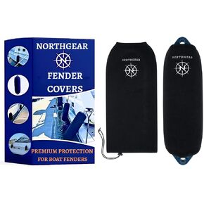 Boat Fender Covers 8"x23" Boat Bumper Cover Protects Against UV Damage and from Hull Rub Marks on Boat; Hard-Working, Durable Polyester Withstands Harsh Marine Environment, Navy Blue in Kuwait