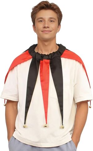 طوق مهرج مهرج للبالغين، إكسسوارات طوق رقبة مهرج قابلة للتعديل لحفلات الهالوين in Kuwait