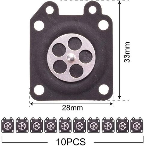 10 Pieces Replacement Carburetor Metering Diaphragm Fit for Gasoline Machinery in Saudi Arabia