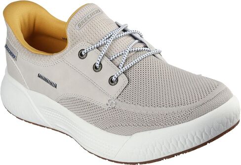 Skechers - Mens Relaxed Fit: Cyrus - Eagan Slip On Shoes, Color Sand, Size: 9 M US in Saudi Arabia