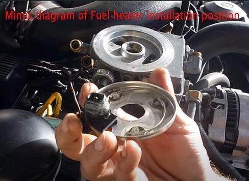 وعاء الوقود إلى عنصر سخان فلتر الوقود 1983-1994 Ford F150 F250 F350 F Super Duty E150 E250 E350 7.3L ديزل استبدل OEM F2TZ9J294A بحلقة O in Saudi Arabia