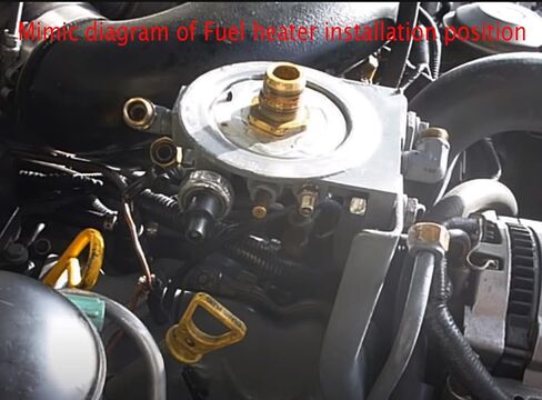 وعاء الوقود إلى عنصر سخان فلتر الوقود 1983-1994 Ford F150 F250 F350 F Super Duty E150 E250 E350 7.3L ديزل استبدل OEM F2TZ9J294A بحلقة O in Saudi Arabia