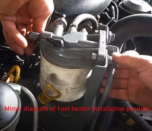 وعاء الوقود إلى عنصر سخان فلتر الوقود 1983-1994 Ford F150 F250 F350 F Super Duty E150 E250 E350 7.3L ديزل استبدل OEM F2TZ9J294A بحلقة O in Saudi Arabia