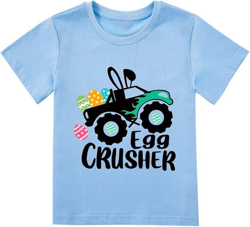Kids Easter Shirt Boys Easter Outfit Toddler Children Egg Hunt Outfit Clothes Spring Shirt 2-7T in Saudi Arabia