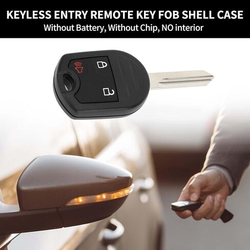 X AUTOHAUX Key Shell Case Keyless Entry Remote Key Fob Replacement Case for Ford F-150 2004-2016 for Ford Focus 2006-2012 3 Buttons CWTWB1U793 in Saudi Arabia