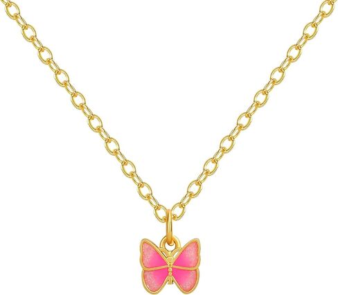 Dainty 18K Gold Plated Butterfly Necklaces Cute Gold Necklace for Women Simple Choker Jewelry for Women Trendy Jewelry Gifts in Kuwait