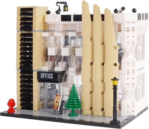مجموعة مكعبات بناء مكتب المدينة، مجموعة مكعبات بناء نموذجية لمدينة ستريت فيو 1499 قطعة من طراز MOC المعماري مجموعة عرض قابلة للجمع in Kuwait