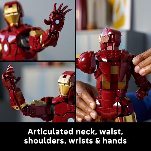LEGO Marvel Iron Man Mark 3 Collectors’ Edition Building Set - Poseable Super Hero Construction Kit W/Mark 3 Minifigure for Adults, Ages 18+ - Collectible Gift Idea for Birthdays - 76344 in Saudi Arabia