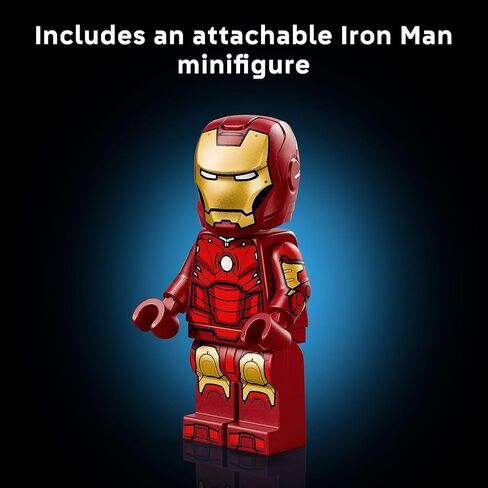LEGO Marvel Iron Man Mark 3 Collectors’ Edition Building Set - Poseable Super Hero Construction Kit W/Mark 3 Minifigure for Adults, Ages 18+ - Collectible Gift Idea for Birthdays - 76344 in Saudi Arabia