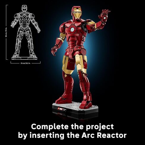 LEGO Marvel Iron Man Mark 3 Collectors’ Edition Building Set - Poseable Super Hero Construction Kit W/Mark 3 Minifigure for Adults, Ages 18+ - Collectible Gift Idea for Birthdays - 76344 in Saudi Arabia
