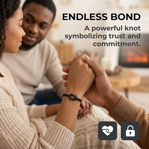Matching Couple Bracelets, Adjustable Forever Knot & Pinky Promise for Couples Gifts, Spring Easter Gifts & Daily Wear Accessories,Long Distance Relationship Bracelets in Saudi Arabia