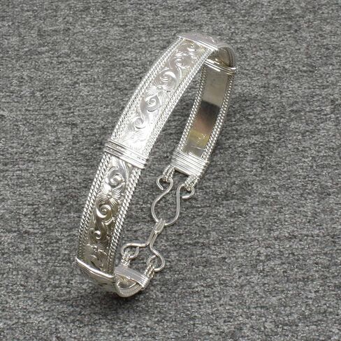 Handmade Sterling Silver Bracelet for Women, 925 Silver Bangle Bracelet in Saudi Arabia