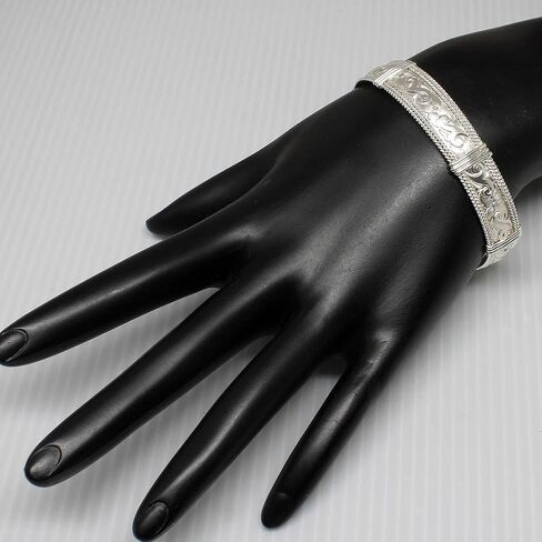 Handmade Sterling Silver Bracelet for Women, 925 Silver Bangle Bracelet in Saudi Arabia