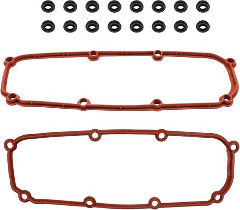 PHILTOP VS50458R مجموعة حشية غطاء الصمام مناسبة لسيارة جيب جراند شيروكي 1996-2004، رانجلر 1997-2006، شيروكي 1996-2001 4.0L، OE # VS386، 53020758AB، 53020758، VS50266، 53020758AC، 53020758AA، AVC271S in Kuwait