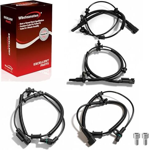 مستشعر سرعة عجلة ABS 4 قطع: أمامي خلفي يسار ويمين متوافق مع رام 2013-2018 1500 V6 3.0L/3.6L/3.7L V8 4.7L/5.7L، 2019-2020 1500 Classic V6 3.0L/3.6L V8 5.7L in Kuwait