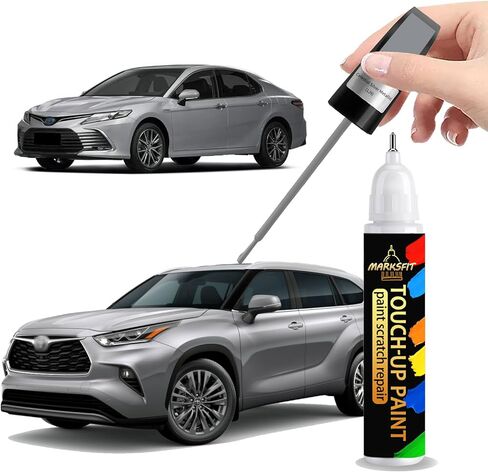 طلاء مغناطيسي رمادي معدني (1G3) طلاء لسيارة Toyota بالضبط - رقائق ونيكس 2 في 1 قلم طلاء السيارة خدش رابير لأفالون / RAV4 / كامري / كورولا / هايلاندر / بريوس / سيكويا / سيينا / تاكوما in Kuwait