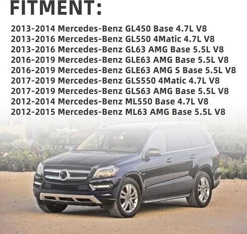Air Cleaner Intake Hose Left and Right Compatible with Mercedes Benz GL450 GL550 ML550 GLS550 GLE63 GL63 GLS63 ML63 AMG 2012-2019 Replace 2780902482 2780902582 in Saudi Arabia