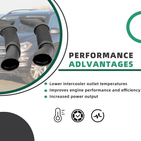 Air Cleaner Intake Hose Left and Right Compatible with Mercedes Benz GL450 GL550 ML550 GLS550 GLE63 GL63 GLS63 ML63 AMG 2012-2019 Replace 2780902482 2780902582 in Saudi Arabia