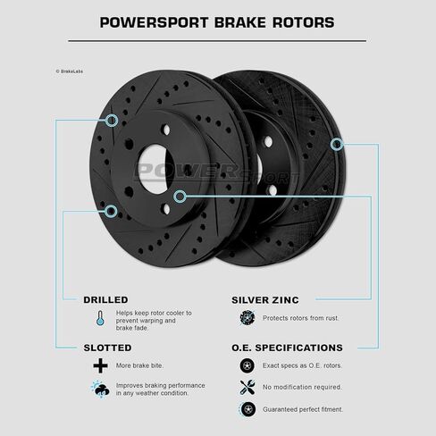 طقم الفرامل الخلفية والدوارات PowerSport |وسادات الفرامل الخلفية| دوارات ومنصات الفرامل| وسادات الفرامل والدوارات شبه المعدنية - BBCR.42089.03 in Saudi Arabia
