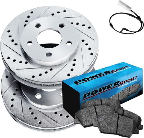 PowerSport Rear Brakes and Rotors Kit |Rear Brake Pads| Brake Rotors and Pads| Ceramic Brake Pads and Rotors - BLCR.34169.02 in Saudi Arabia