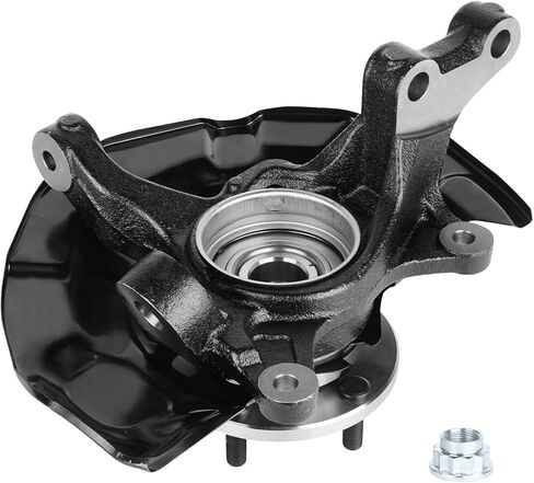 Front Left Steering Knuckle & Wheel Bearing Hub Assembly Fit for Toyota Sienna 2004-2010 (Only for FWD) Replace for 698-425, 698425, 4321208010, 435020E030, 47782-08020, 90080-36193, Driver Side in Saudi Arabia