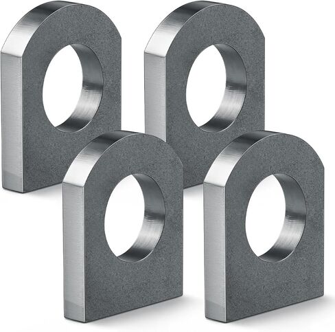 Hicarer 4 Pcs Weld on Shackle Clevis Mounts, 3/8" Thick Heavy Duty Steel Clevis Bracket with 1-1/8" Hole for Tie Down Straps, Trailers, Truck Bumper & Tractor Bucket in Saudi Arabia