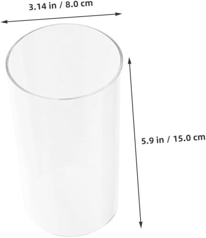 4Pcs Transparent Glass Candle Covers Windproof Chimney Shades for Table Clear Candle Holders for Home Restaurant Cafe Enhance Romantic Atmosphere with High Clarity in Saudi Arabia