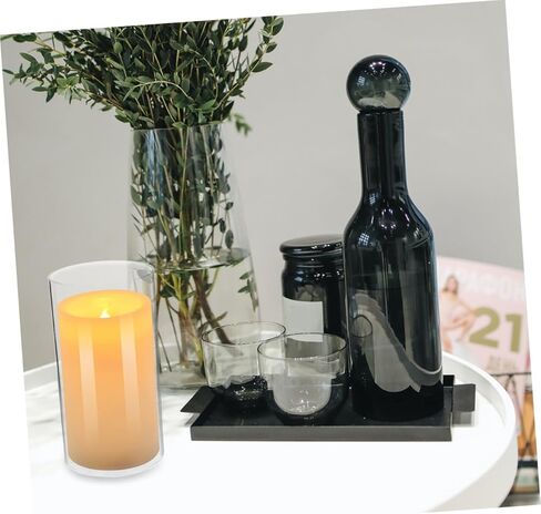 4Pcs Transparent Glass Candle Covers Windproof Chimney Shades for Table Clear Candle Holders for Home Restaurant Cafe Enhance Romantic Atmosphere with High Clarity in Saudi Arabia