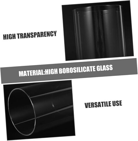 VOSAREA 4pcs Glass Candle Covers Windproof Chimney Tube Shades for Pillar and Taper Candles for Romantic Home Restaurant Cafe Decor in Saudi Arabia
