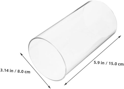 VOSAREA 4pcs Glass Candle Covers Windproof Chimney Tube Shades for Pillar and Taper Candles for Romantic Home Restaurant Cafe Decor in Saudi Arabia