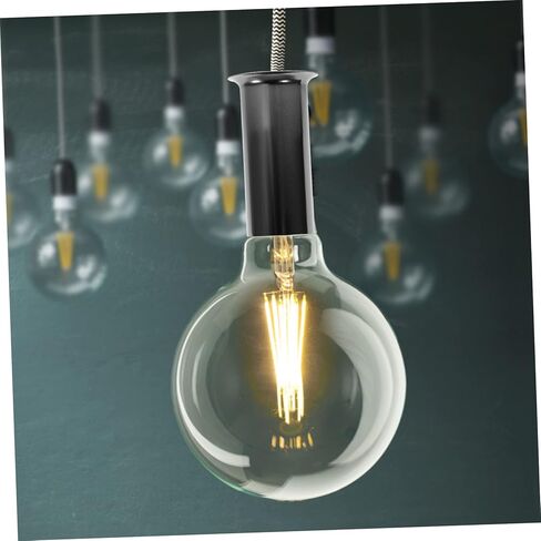 Mipcase 6Pcs Chandelier Candle Bulb Socket Metal Light Fixture Sleeves for Easy Installation Lamp Base Accessories Compatible with Various Lamps in Saudi Arabia
