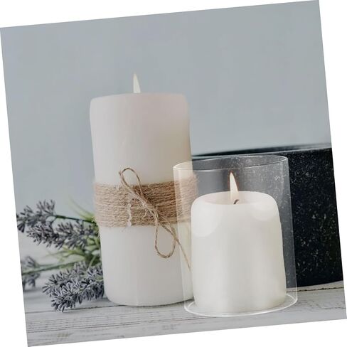 Glass Candle Holder Sleeve Taper Candle Holder Decorative Glass Chimney Home Decor Wedding Banquet in Saudi Arabia