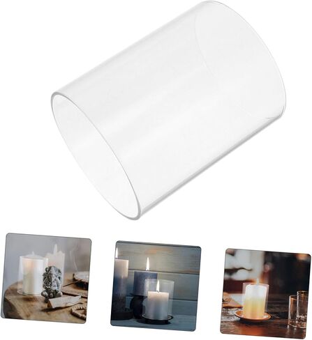 Glass Candle Holder Sleeve Taper Candle Holder Decorative Glass Chimney Home Decor Wedding Banquet in Saudi Arabia