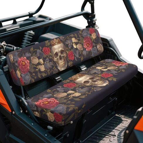 مجموعة غطاء مقعد UTV العالمي قطعتين غطاء مقعد أمامي UTV مطبوع عليه الغابات المموهة متوافق مع Kawasaki Mule 2009-2024 4000 4010/2001-2018 3000 3010 in Kuwait