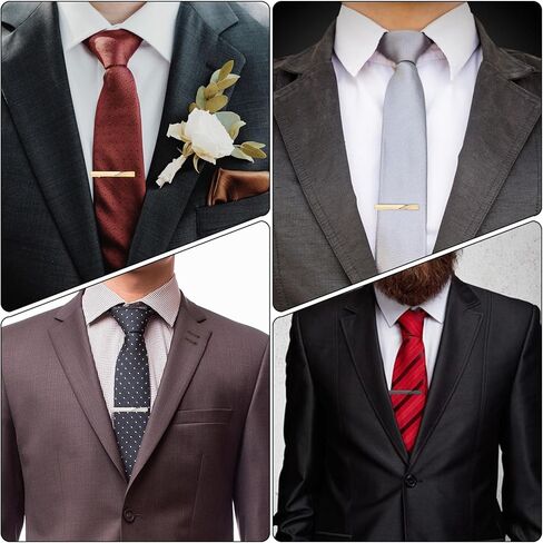 3 Pack Tie Clip Tie Clips Tie Pins for Men Classic Tie Bars for Men for Wedding Anniversary Business Fathers Day Gift in Saudi Arabia