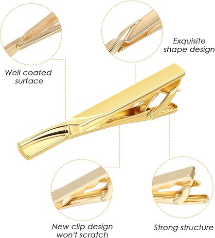 3 Pack Tie Clip Tie Clips Tie Pins for Men Classic Tie Bars for Men for Wedding Anniversary Business Fathers Day Gift in Saudi Arabia
