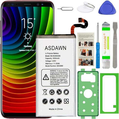 ASDAWN Galaxy S10+ Battery Replacement, EB-BG975ABE EB-BG975ABU Battery for Samsung Galaxy S10 Plus SM-G975 G975A/V/T/P with Back Cover Adhesive+Battery Adhesive+Repair Tools+Installation Instruction in Saudi Arabia