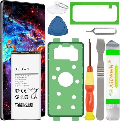 ASDAWN Galaxy S10+ Battery Replacement, EB-BG975ABE EB-BG975ABU Battery for Samsung Galaxy S10 Plus SM-G975 G975A/V/T/P with Back Cover Adhesive+Battery Adhesive+Repair Tools+Installation Instruction in Saudi Arabia