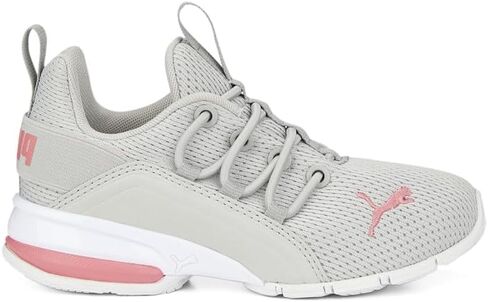 PUMA Kids Girls Axelion Mesh Lace Up Sneakers Shoes Casual - Grey in Saudi Arabia