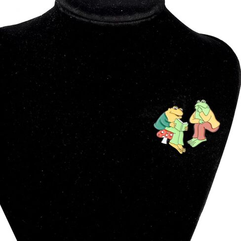 PLITI Frog Toad Fans Gift Frog Toad Friendship Gift Cute Frog Toad Brooch Pin Set For Storybook Lover in Saudi Arabia