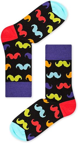 JNRB Men's Designer Cotton Colorful Green Novelty Funny Crazy Fancy Stylish Crew Dress Socks St. Patrick's Day Shamrock, L-XL in Saudi Arabia