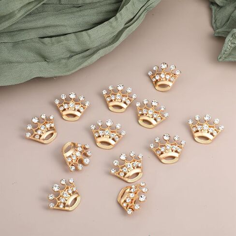 12 Pcs Small Crown Brooch Pins for Women Wedding Party Pageant Brooch Fashion Rhinestone Gold Silver Crown Brooches for Men Lapel Sashes in Saudi Arabia