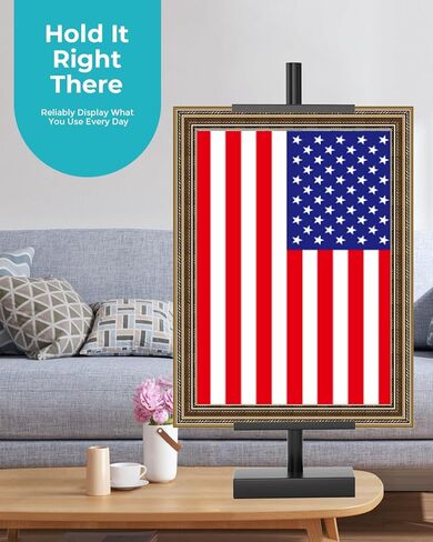 2Pack Adjustable Tabletop Easel Stand for Picture Frames, Picture Easels for Display Up to 30" H，Adjustable Detachable Tabletop Easel, Table Top Frame Holder for Artwork, Photos, (Black) in Saudi Arabia